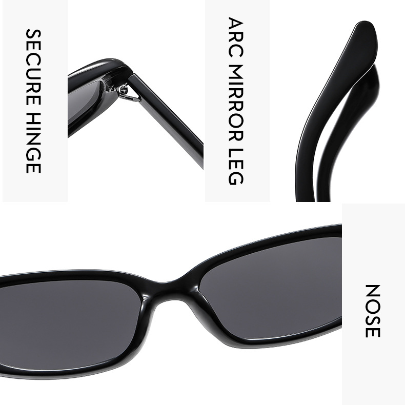 40g Weight Full Frame Glasses Structure Sunglasses Classification PC, UV400 Protection Lens Material Square Glasses Style Travel, Shopping Occasion Solid Color Pattern All Seasons Season Women's Gender Simple Style, Classic Style Style Simple Style Classic Style Solid Color PC UV400 Protection Square Full Frame Women's Sunglasses 7