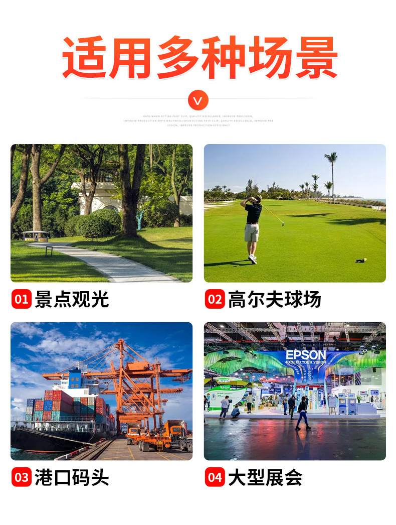 Electric Golf Cart, Double-Row 4-Seater Sightseeing Car, Airport Passenger Shuttle Bus, Electric Golf Cart