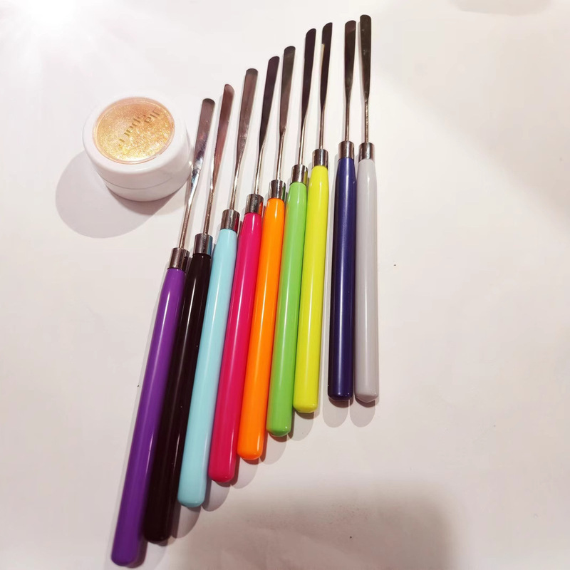 Factory direct new multi-tone glue stick foundation shovel palette stick take glue stick nail tools color can be