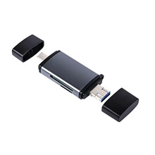 3-in-1 Card Reader USB 2.0,USB C,Micro USB Card Reader SD,