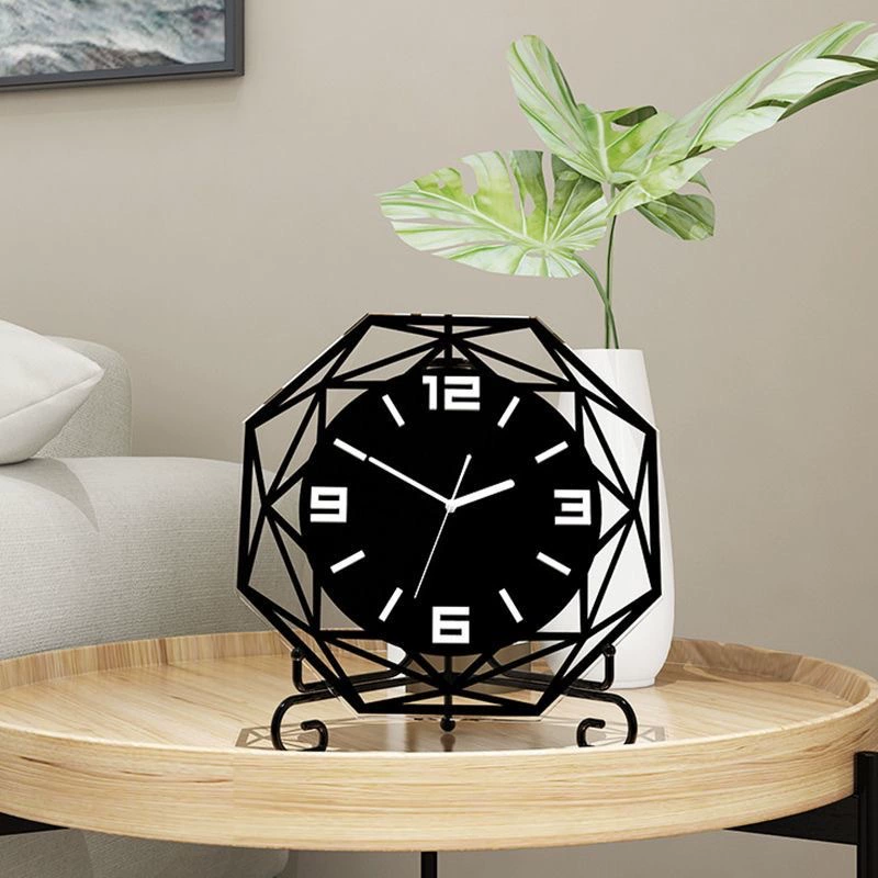 Креативные часы, маленькие бесшумные украшения, роскошные декоративные часы для спальни, настольные часы, популярные настольные часы