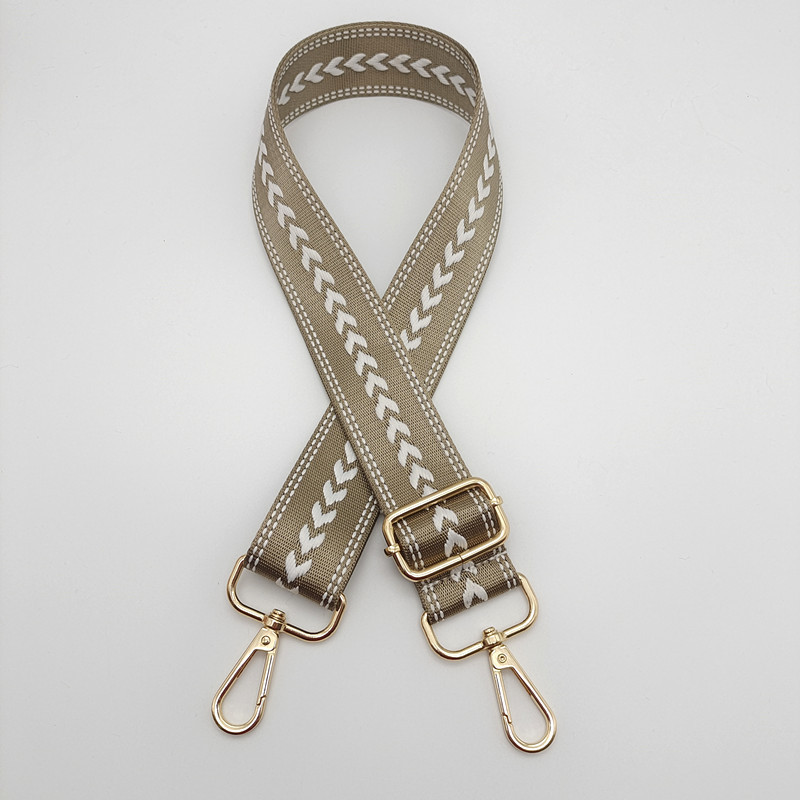 Beige + gold hook