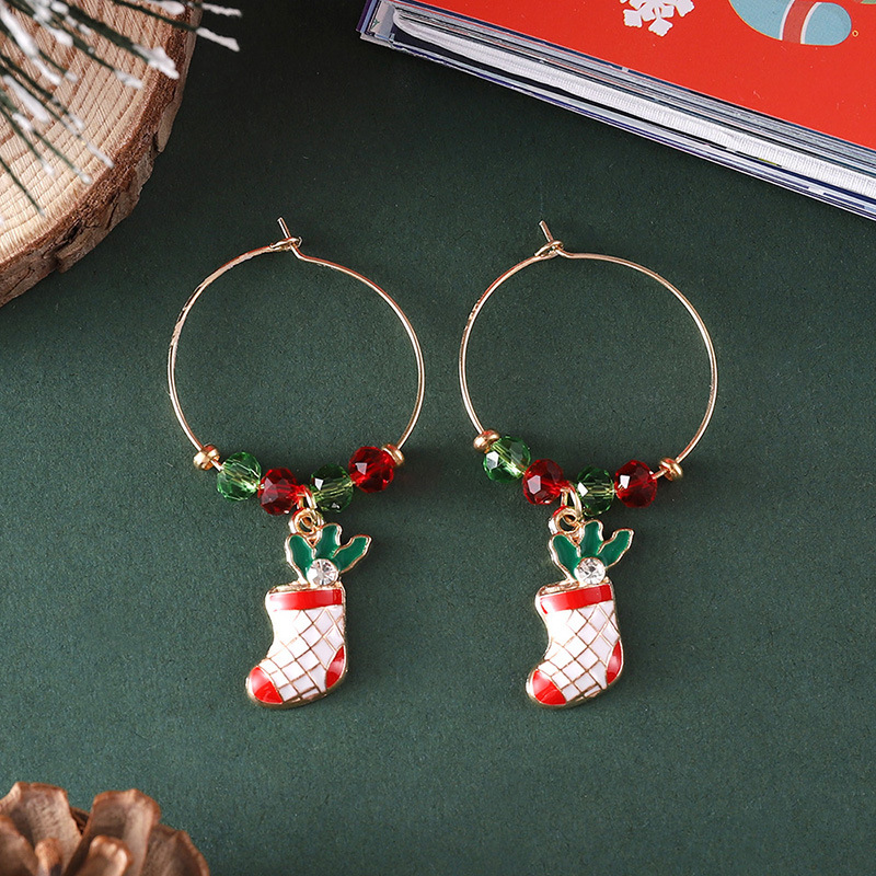 23g Weight Travel, Daily Occasion Christmas Festival Women's Gender Cute Style Cute Earring Sets 14