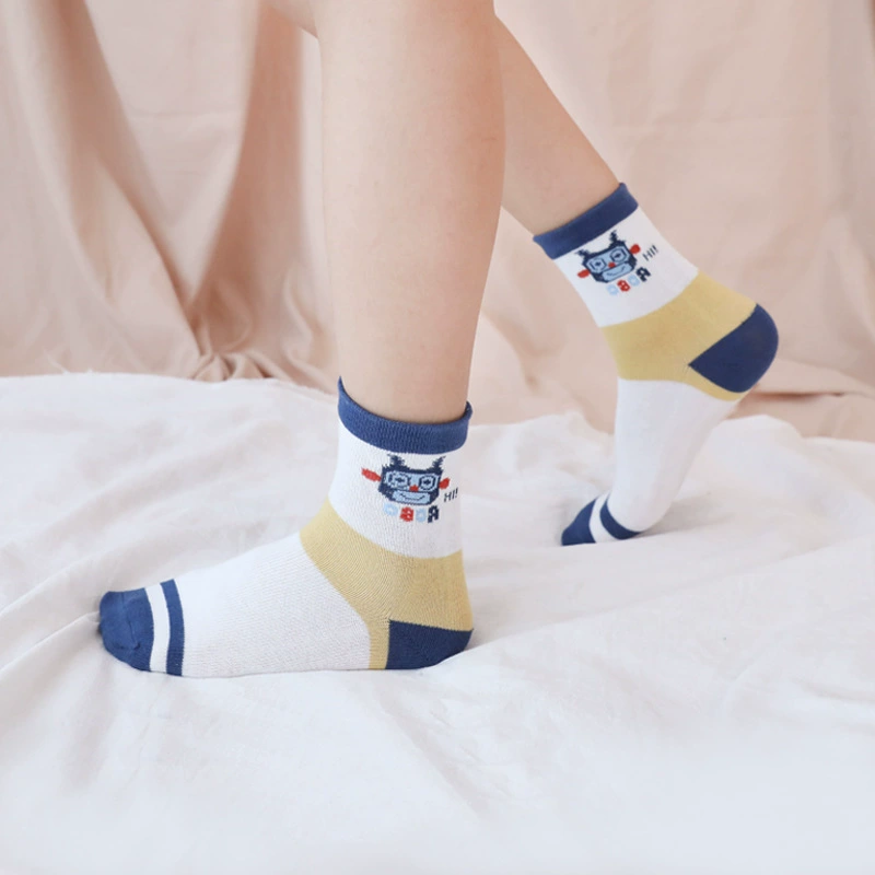 Children's cartoon socks, mid-length