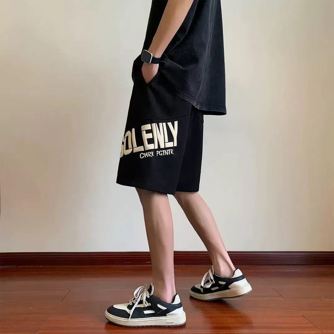 Мужские модные спортивные шорты-кари в стиле casual, американский баскетбол, 5-точечные, летние, тонкие, 2025 ins