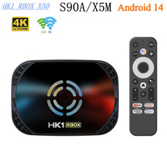 HK1RBOX X50机顶盒S905A/X5M 安卓14 4GB/128GB 千兆4K高清 TVBOX