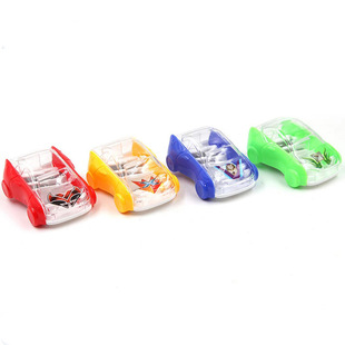 Factory direct supply creative cartoon car pencil sharpener wholesale two-hole car pencil sharpener student gift pencil machine