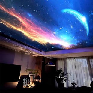 Internet celebrity starry sky ceiling full of stars bedroom audio and video room ktv bar home theater ceiling fiber light
