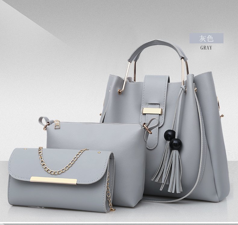 Bolsos transfronterizos nuevos bolsos de moda de tres piezas bolsos para niños bolsos de hombro para mujeres casuales bolsos image 8