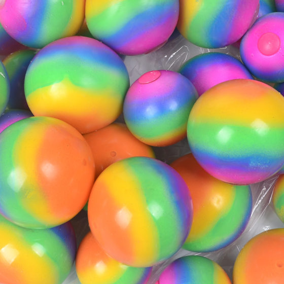 Cross-border hot selling flour rainbow flour ball decompression toy slow rebound pinch music decompression soft rubber ball factory direct sales