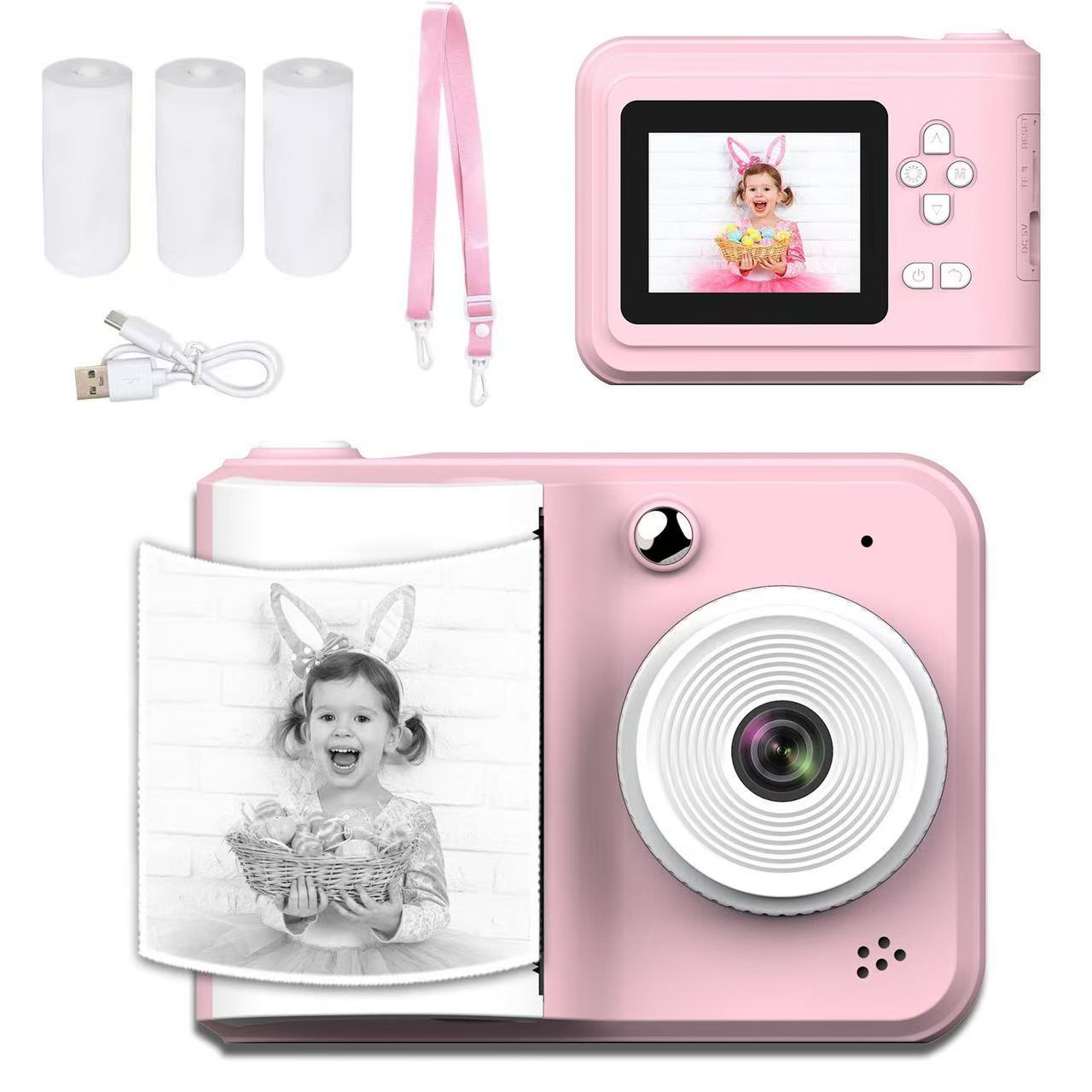 Cross-Border New S7 Kidsren's Printing Camera Hd Video and Photo One-Click Printing Digital Camera Toy Gift