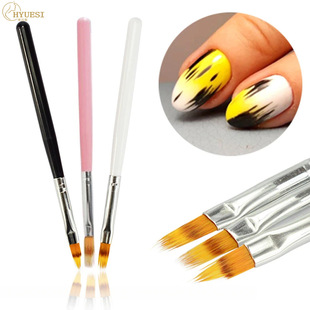Cross-Border Gradient Smudge Pen Sweep Pen Special-Shaped Flower Manicure Brush Lace Plaid Paint Pen Manicure Tool