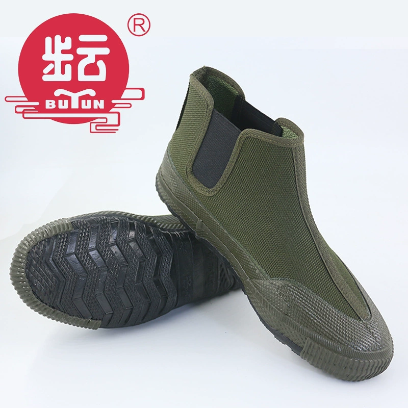 Shanghai Buyun, одношаговая холщовая обувь в слитках, обувь для страхования труда, мужская и женская обувь с высокой талией, выпускная обувь поколения волос