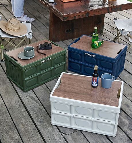 Outdoor storage box collapsible box camping organization box car trunk storage box wooden box clothing storage box