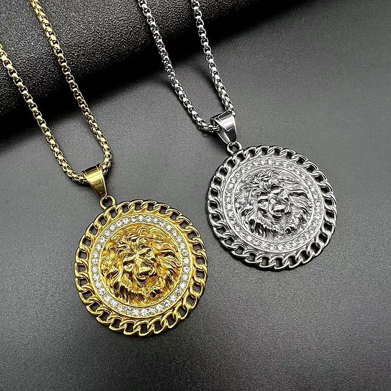 18g Weight Pendant Necklace Classification Hip-hop Animal Stainless Steel Plating Men's Pendant Necklace