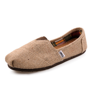 Cloth Shoes European and American Style Canvas Shoes Slip-on Lovers Solid Color Lazy Shoes Flat Mary Shoes Thomas