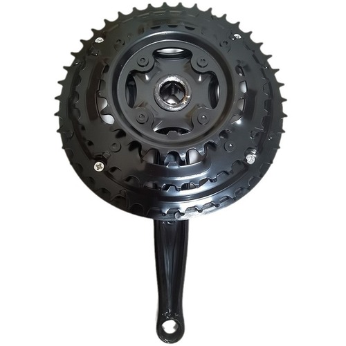 Mountain bike 24/34/42T shift chainring set crankset square hole chain cover accessory