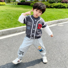 加工定制男童裤子2025秋款原田宝宝裤子儿童卫裤长款童裤外贸童装