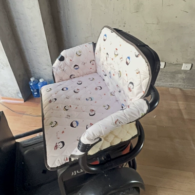 Electric car cushion: Yadi Electric Tricycle Emma - water-resistant-kids-raincoat-length-70-width-50cm-light-pink
