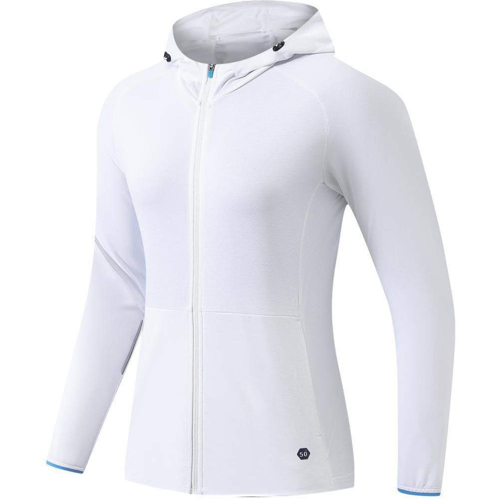 Nueva ropa de protección solar para correr y fitness para mujeres de primavera y verano al aire libre, ropa de piel deportiva con cremallera completa ligera y transpirable de secado rápido