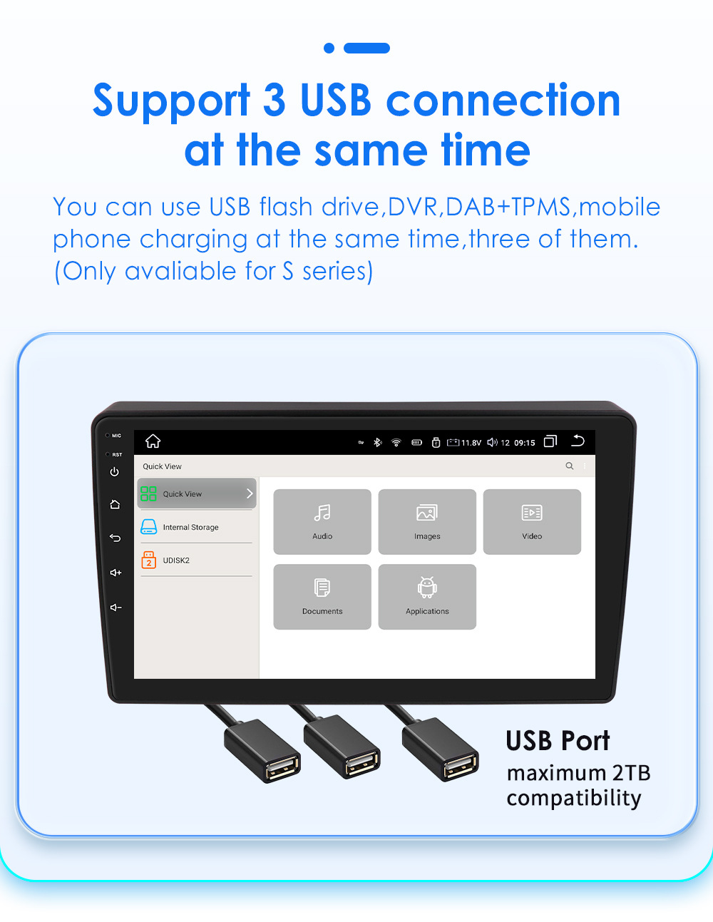 Applicable to 08-19 Citroen B9 Peugeot Partner Android smart large screen car central control Navigator