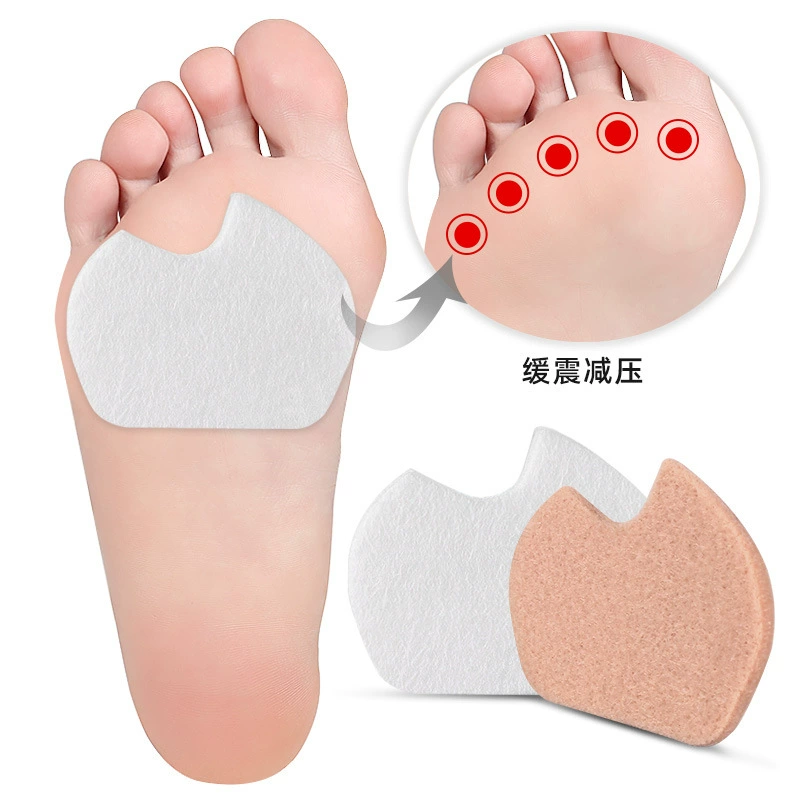 Amazon Противоизносная наклейка для ног Обувь на высоком каблуке Передняя накладка Утолщенная накладка половинного размера Многофункциональная наклейка из овечьей фетровой шерсти Наклейка с куриным глазом