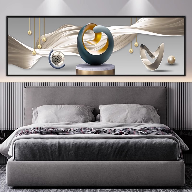 寝室のベッドサイドの絵画自己粘着壁ステッカーホテル B&B リビングルームのソファの背景の壁の装飾絵画壁紙ステッカー|undefined