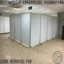 移动屏风带滑轮高隔断办公室隔墙活动折叠屏风高隔间车间工厂隔断