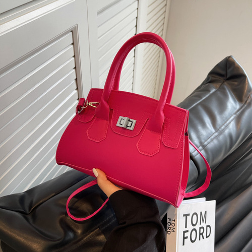 Fashion bag  new French niche design trendy handbag solid color simple one-shoulder crossbody bag women's bag