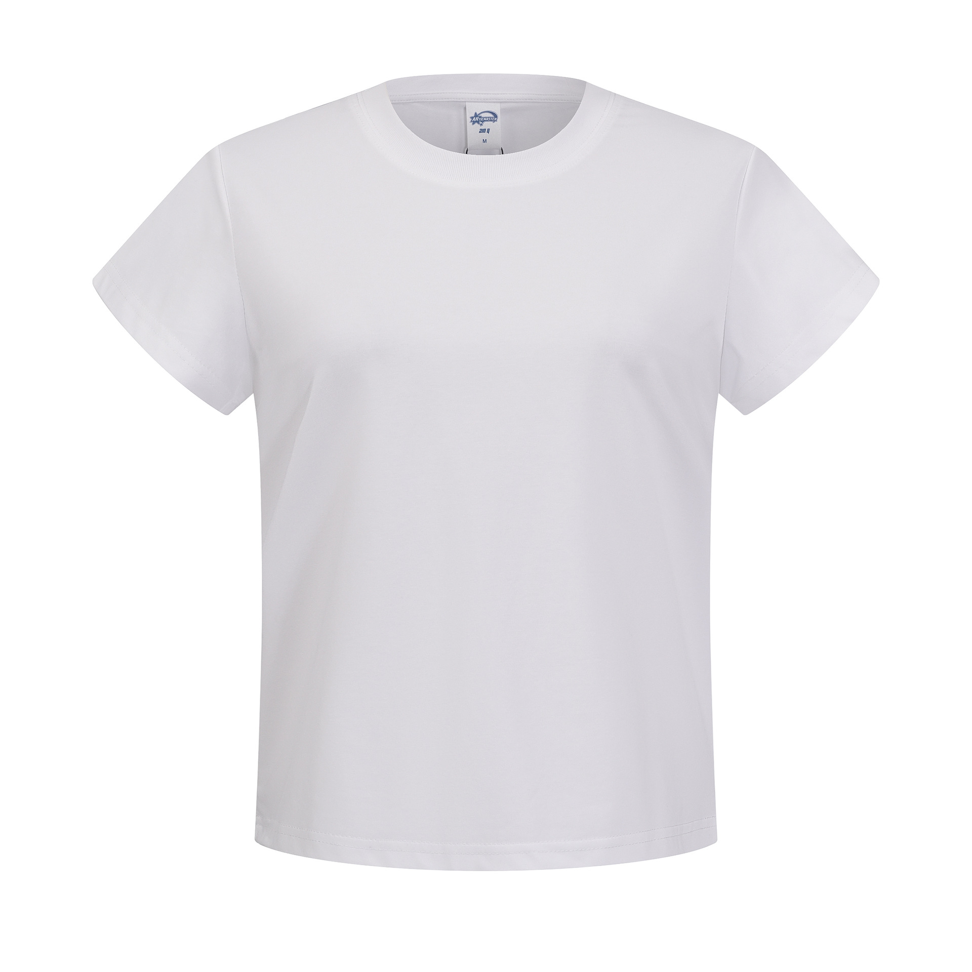 2026 nuevo transfronterizo 210g clásico de cuello redondo camiseta de color sólido camiseta de moda de verano camiseta de mujer de manga corta image 8