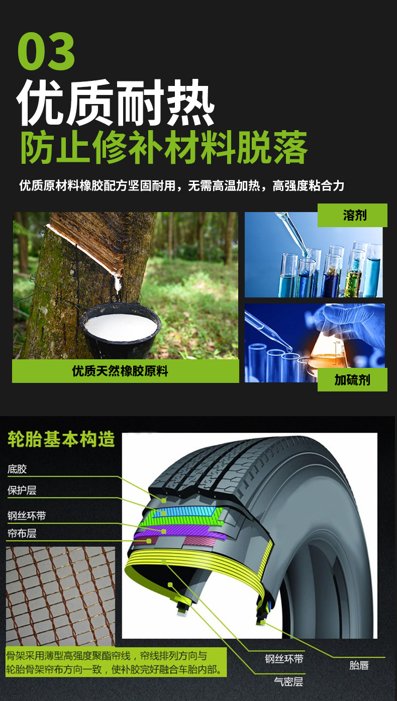 Japan Imported Maroni Tire Repair Film Vacuum Tire Cold Repair Glue Bias Tire Radial Tire Repair Tool Film