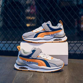 男童运动鞋2023春秋季新款儿童网面透气男孩跑步鞋女童休闲鞋防滑