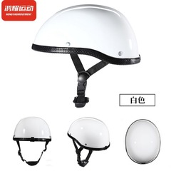 Foreign trade half helmet summer retro helmet Harley riding scoop helmet prince helmet bicycle four seasons half helmet gray breathable men and women