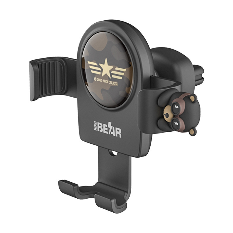 Hellokitty soporte para teléfono móvil para automóvil dibujos animados creativo salida de aire para automóvil navegación soporte de gravedad universal