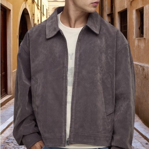 European and American Size Spring Coat Coffee Color Maillard Niche Coat New American Retro Short Jacket Top