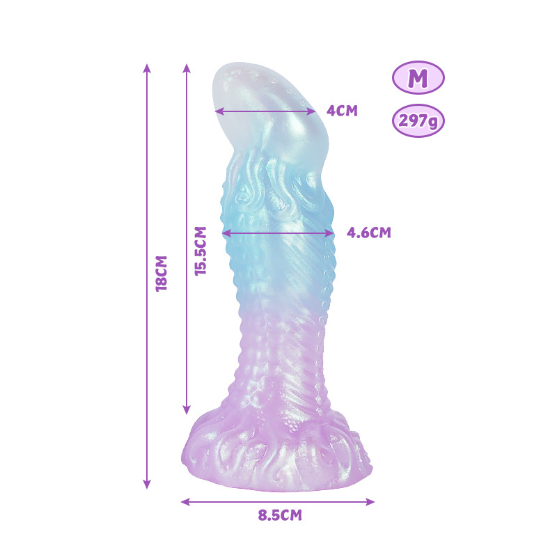Plug anal femenino masturbador de patio trasero, silicona cristalina alta permeabilidad, nocturidad, plug anal sexual, artículos sexuales para adultos, plug anal anormal image 9