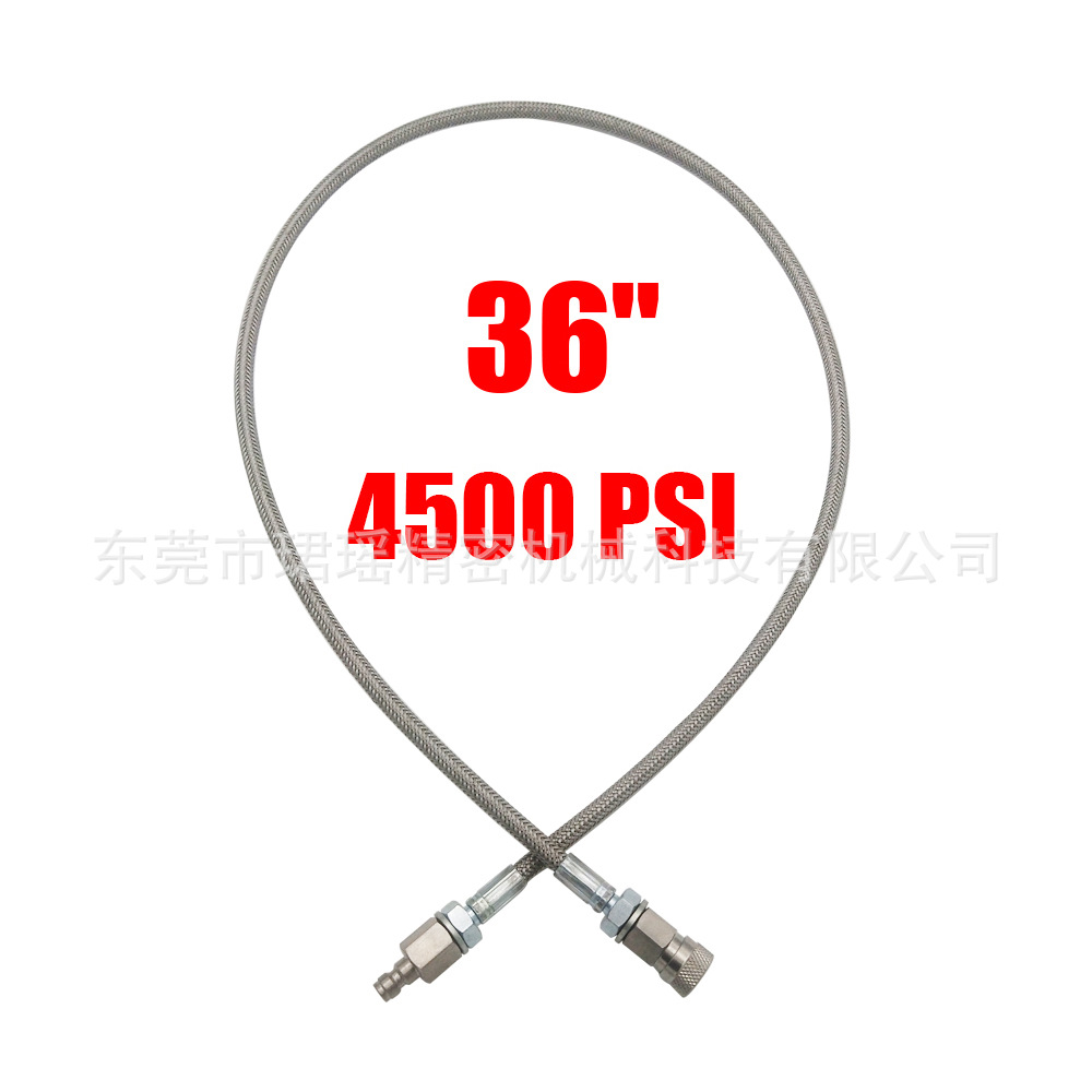 跨境供应36英寸不锈钢公头母头钢编管充气管过气管用于充气系统