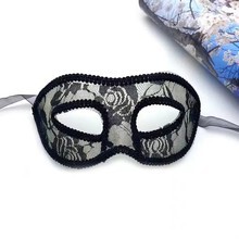 Glow Cloud Halloween Mask Half Face Lace Mask Same Style Lace Transparent Mask