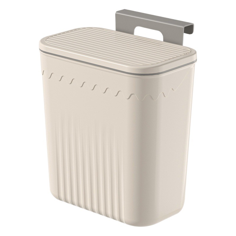 Basurero montado en la pared puede perforar la cocina del hogar con tapa sellada cuarto de baño sala de estar gabinete de gran capacidad que cuelga el bote de basura