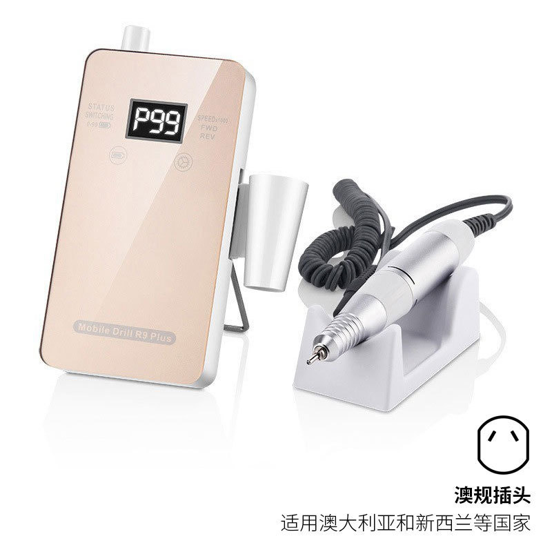 Amoladora de uñas transfronteriza Amoladora de uñas de almacenamiento eléctrico Amoladora de uñas de bajo ruido 30000rpm Despojadora de uñas profesional