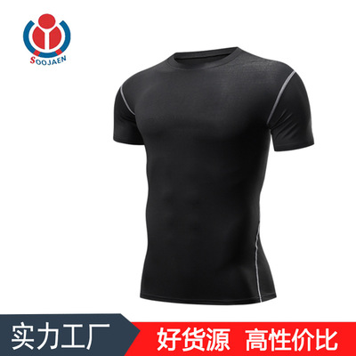 PRO运动训练短袖紧身健身衣骑行速干透气篮球运动服1003 一件代发|ms