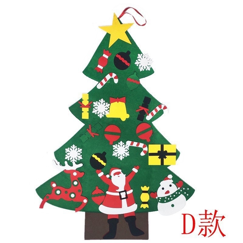 クロスボーダーフェルト DIY クリスマス装飾新しい子供のおもちゃペンダントクリスマスギフトフェルトクリスマスツリー|undefined