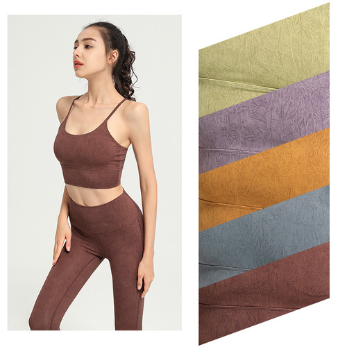 European and American sports bra women's running yoga vest without steel ring push-up shock-absorbing fitness wear beautiful back shock-proof bra
