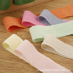 Wrinkled snow gauze woven ribbon handmade DIY bow hair accessory clothing decoration accessories gift box flower wrapping ribbon
