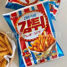 韓國進口零食 農心辣脆薯條薯片土豆棒60g網紅休閑追劇膨化零食品