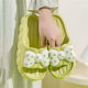 A generation of hair and excrement feeling thick-soled slippers ladies summer indoor cute bow home non-slip sandals women