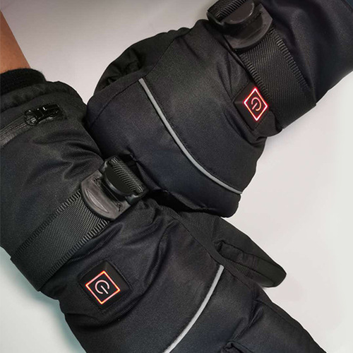 Heating Gloves for Outdoor Cycling, 3-Stage Temperature Control, Heated Ski Gloves for Cold Weather, Thick Insulated Electric Heating Gloves