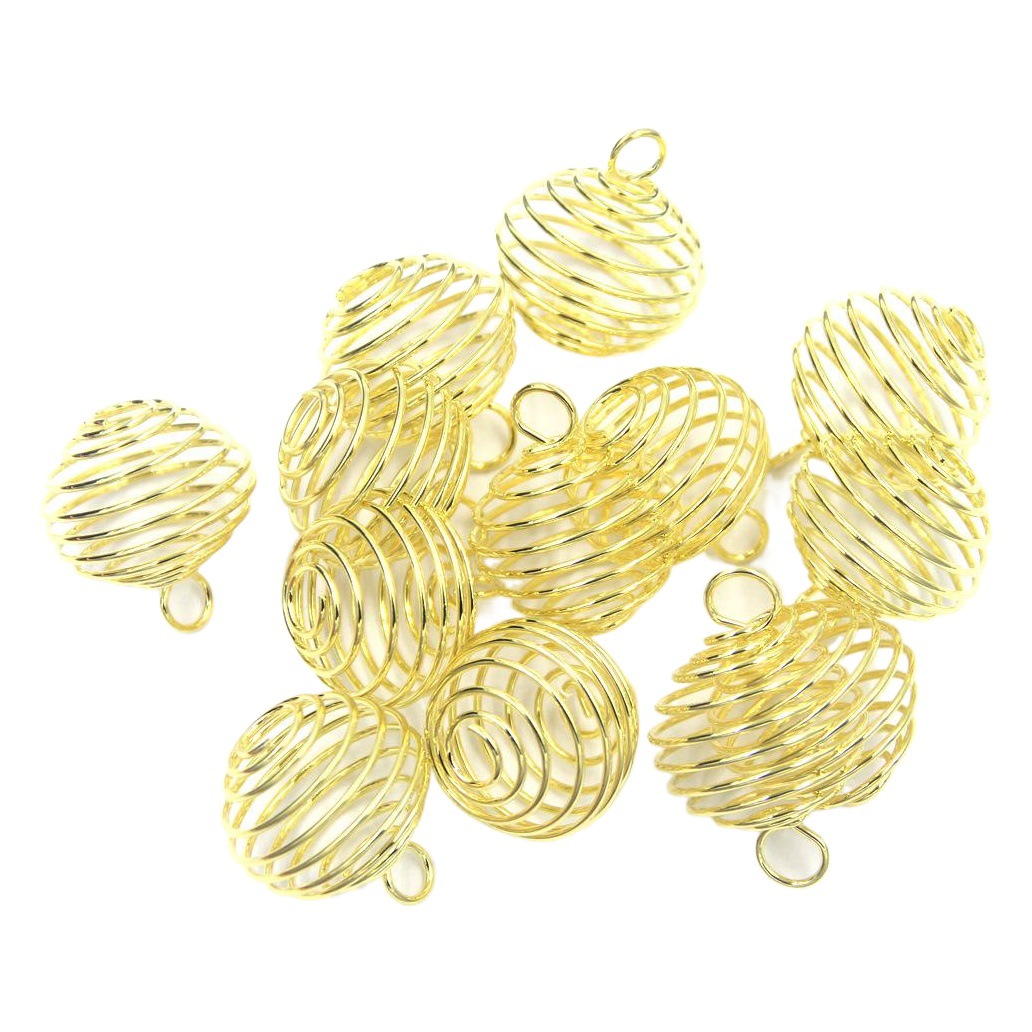 Bola de primavera accesorios de la joyería de bricolaje al por mayor colgando bola oscilante hueco Bola de agitación bola linterna colgante de primavera