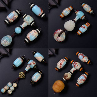Xingyue Bodhi 108 Accessories Shoushan Stone Small King Kong Wen Play Set Set Men's and Women's Buddha Rosary Bracelet Tee