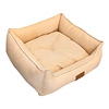 Square dog nest Amazon new product can be washed cat nest pet nest pad summer breathable cotton and linen pet cushion cross -border